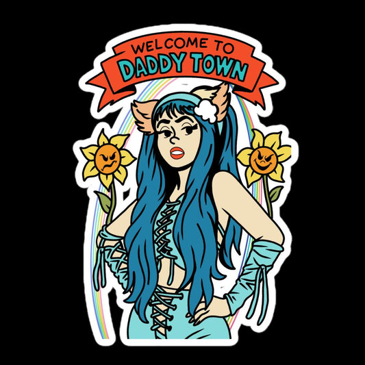 Ashnikko Fan Art | Daddy Town | Sticker, Magnet or Tattoo | Choose Your Size and Finish