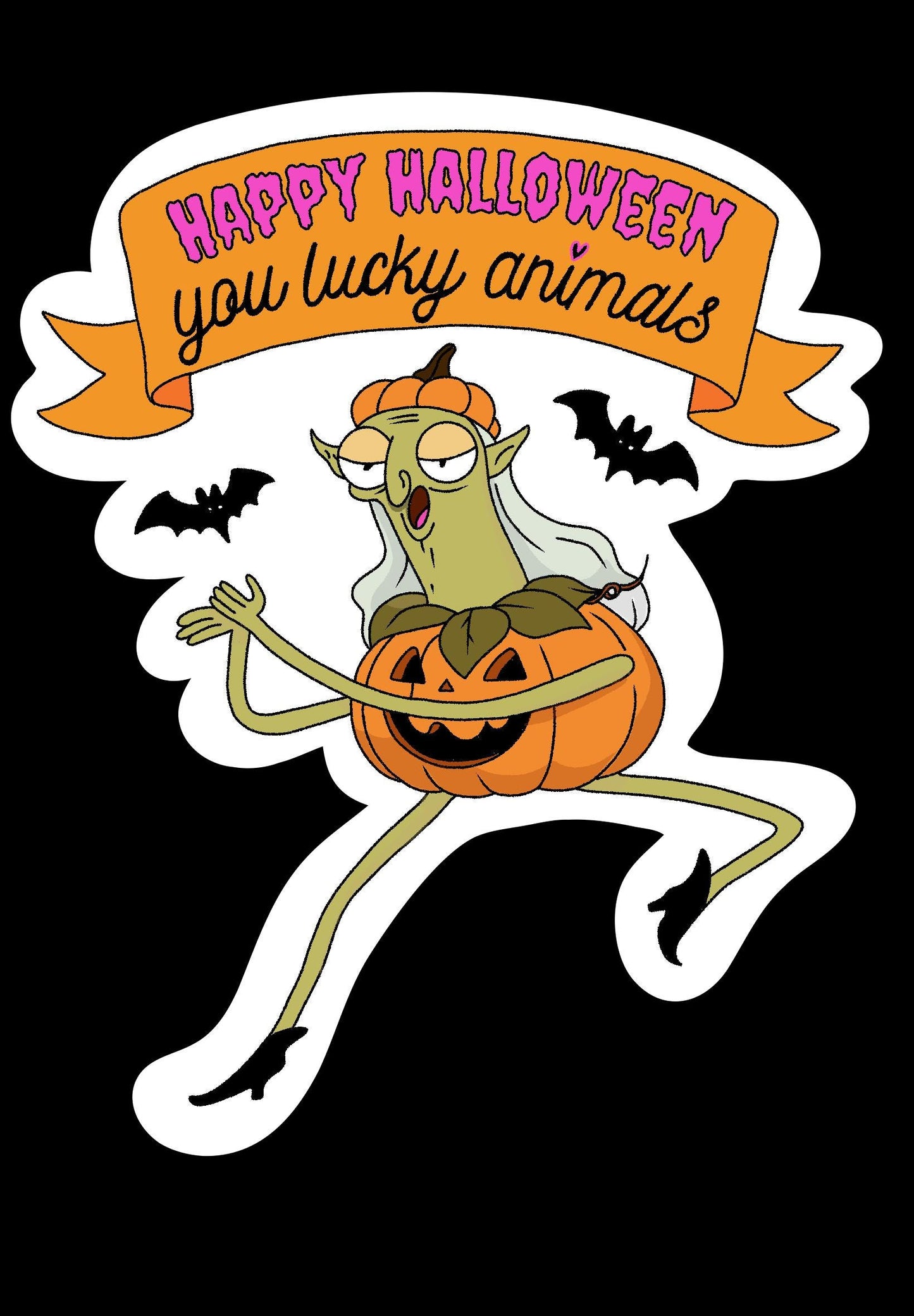 Sassy Green Witch Sticker: Helen Kiff Fan Art - Halloween Charm