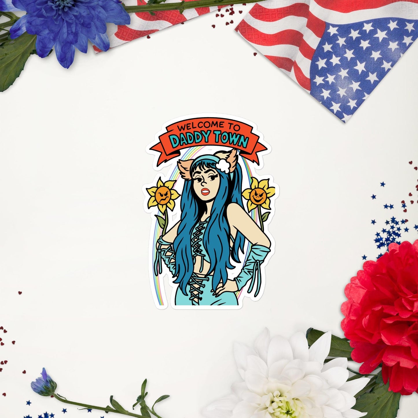 Ashnikko Fan Art | Daddy Town | Sticker, Magnet or Tattoo | Choose Your Size and Finish