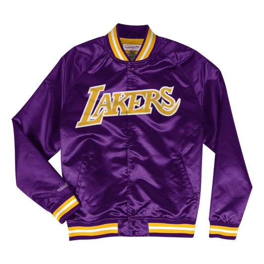 Lightweight Satin Jacket Los Angeles Lakers Purple